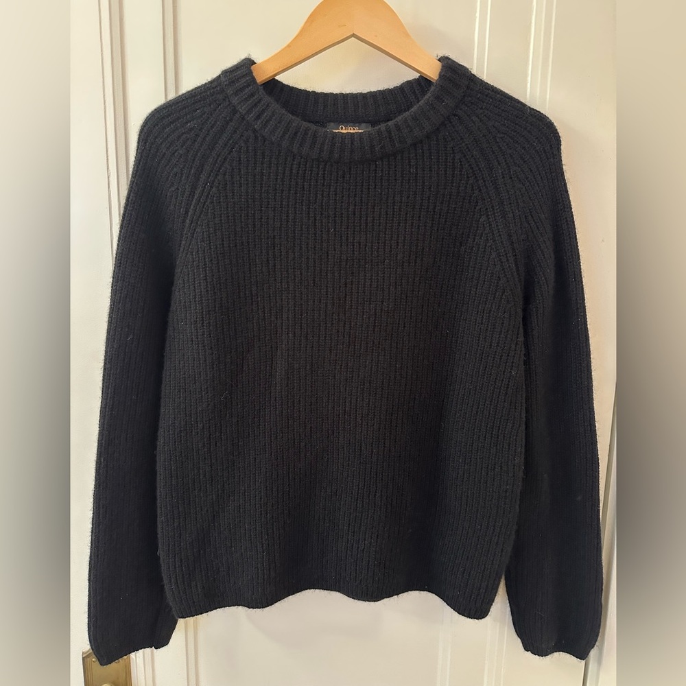 Quince 100% Cashmere Sweater Black size L